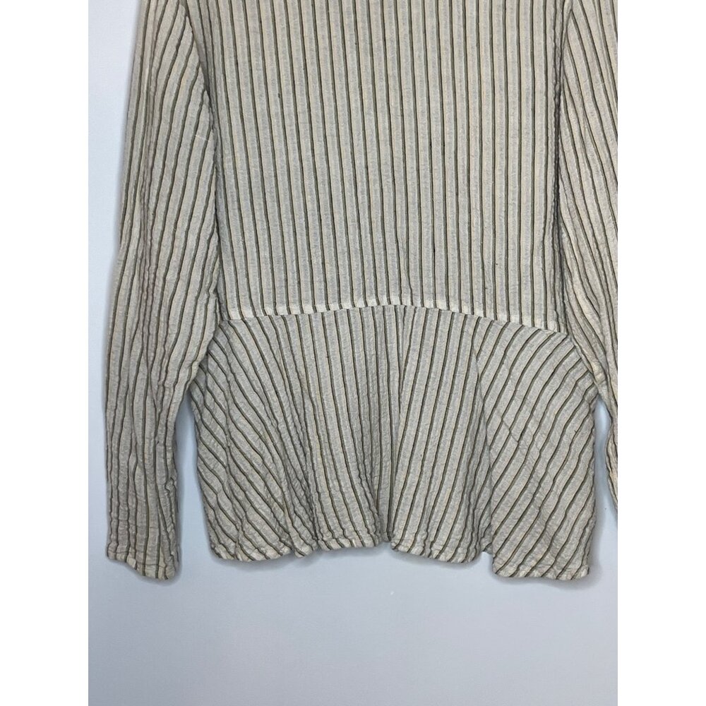 Flax Linen Button Front Jacket Shacket Textured S… - image 7